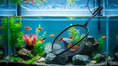 Aquarium Kescher richtig einsetzen