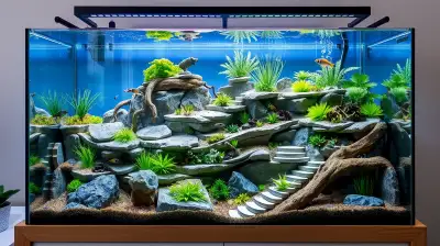 Terrassen-Aquascaping: Mehrebenen-Layouts gestalten