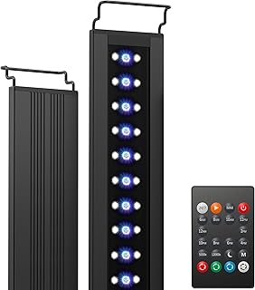 NICREW C10 24/7 LED Aquarium Beleuchtung für Pflanzen, 28-42 cm, 10W, Vollspektrum Aquarium Lamp…