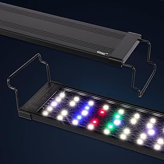 hygger 15W Aquarium Lampe, Aquarium LED Beleuchtung Day-Night Dual Timer Vollspektrum LED, Adjust…