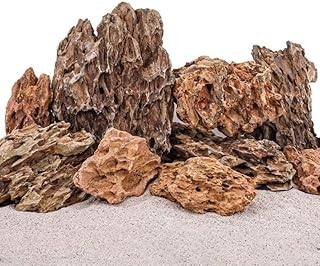 AquaOne Aquarium Steine Drachenstein I Natursteine 20kg I 0,6-2,0kg pro Stein I Aquascaping Geste…