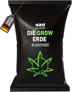 Grow Erde Lightmix – Perfekte Erde für gesundes Pflanzenwachstum, keimfrei, optimierter pH-Wer…