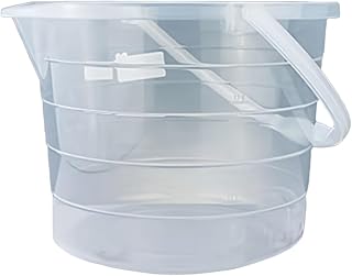 AGROHIT Eimer mit Tragebügel & Skalierung, Haushaltseimer mit 15 Liter Fassungsvermögen, Plasti…