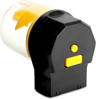 QWORK® Automatischer Futterautomat Aquarium, Urlaubs-Fischfutterspender mit Timer, 12/24 Stunden…