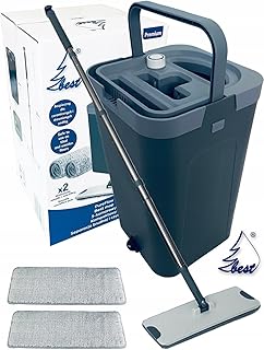 Wischmopp 3 Kammer 2 Kompakteinsätze Trennung sauberes Schmutzwasser BEST