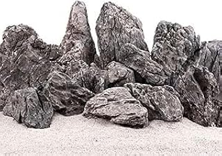 AquaOne Aquarium Steine Mini Landschaft Set I Natursteine Seiryu Mix I Steine Gr.M-XXL I Aquascap…