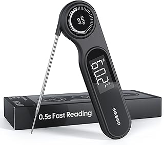 Inkbird IHT-21K Fleischthermometer Grillthermometer Digitales, 0,5 Sekunden Schnelllesen, LCD Bil…