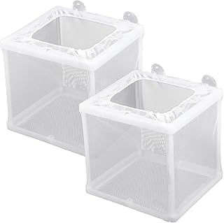 2 Stück Aufzuchtbecken Aquarium, Aquarium Fische Brutkasten Aquarium Isolation Netz Ablaichkaste…