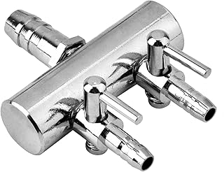 8mm Drehen auf 4mm Aquarium Luftverteiler, 2 Wege Aquarium Luftpumpe, Edelstahl Luftleitungs Spli…
