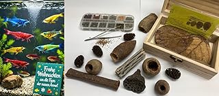 Catappa-Leaves Schatztruhe für Freunde der Aquaristik mit Futter für Garnelen, Fische und Höhl…