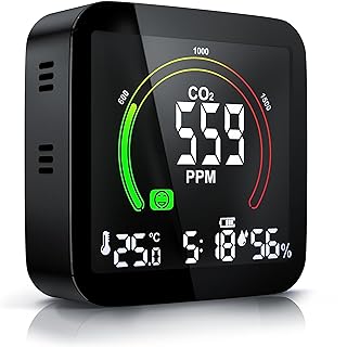 Brandson – CO2 Melder Messgerät Luftqualitätsprüfer, Kohlenstoffdioxid Sensor Messung PPM, Co2…