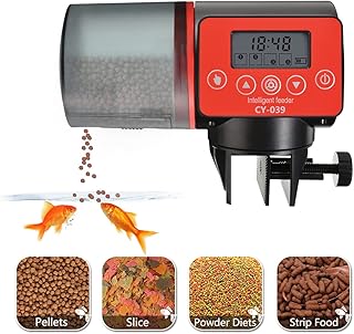 Fischfutterautomat Automatischer Aquarium, Automatisierte Futterspender,Automatic Fish Feeder 200…