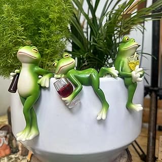 Mini-Frosch Topfpflanzen Dekorationen, lustige Garten Dekoration, Outdoor-Geschenke, Frauen Frosc…