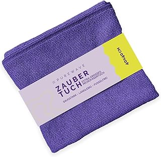 purewave Zaubertuch – Hochwertiges Mikrofasertuch für streifenfreie Reinigung, ideal für Fens…