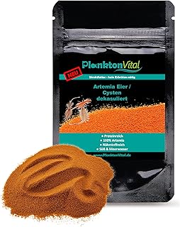 Entkapselte Artemia-Eier 100ml / 60g – Premium Aufzuchtfutter für Jungfische & Wirbellose – …