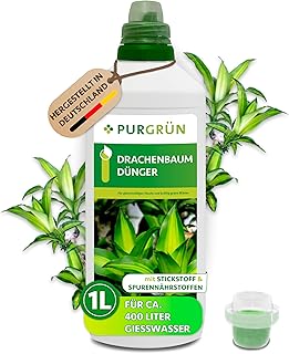 Drachenbaum-Dünger 1 Liter – Schnell wirksame mineralische Rezeptur – Premium-Flüssigdünge…