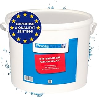 PoolsBest pH Senker Granulat 10kg inkl. Messbecher I pH Minus zur optimalen pH-Wert Regulierung i…