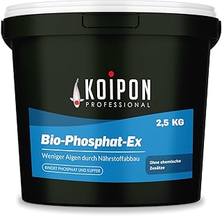 KOIPON Bio-Phosphat-Ex 2,5 kg Phosphatbinder zur Teich Reinigung von Metallen und präventiver Sc…