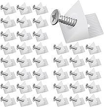 Rückwandverbinder, Schrankrückwand Befestigung Kunststoff Rückwandhalter mit Schrauben Schubla…