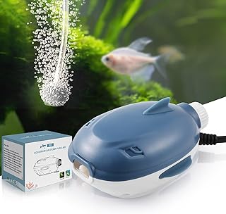 FEDOUR 2W 2,5W Leise Aquarium Luftpumpe mit Saubere Luft, 168LPH 264LPH Einstellbare Sauerstoffpu…