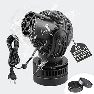 Aquarium Strömungspumpe Wavemaker 4000L/H 6W Umwälzpumpe Magnet Wellenpumpe WAVE MAKER 360 ° s…