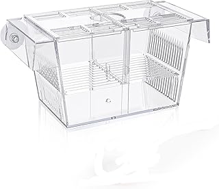 Aufzuchtbecken Aquarium, 21.5 x 9.6 x 9cm Ablaichkasten Aquarium, perfekte Trennwand für aggress…