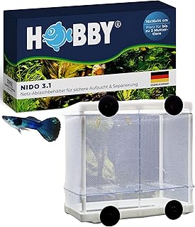 HOBBY Aquaristik Nido 3.1 I 16 x 16 x 14 cm I Netz-Ablaichbehälter zum Separieren von trächtige…