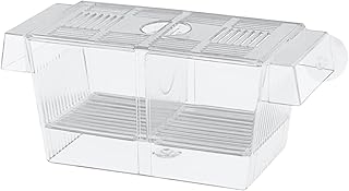 Transparente Acryl Anzuchtkasten Aquarium für Guppy und Tropical Fish, Groß, Schwimmend, 17.3 x…