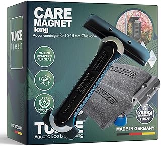 TUNZE Care Magnet Long I Aquarienreiniger für 10-15 mm Glasstärke I schlanker Scheibenreiniger …