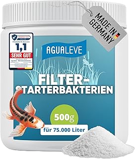 AGUALEVE® Filterstarterbakterien 500g *NEU* | aktiviert den Teichfilter Dank innovativer BIO3-Ho…