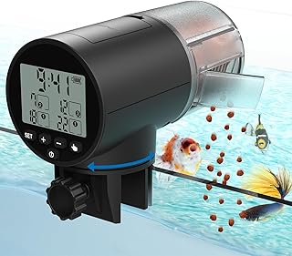 JuzPetz- Automatischer Futterautomat für Fische | Digitales Display und Programmierbare Einstell…