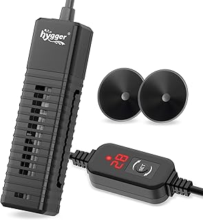 hygger Mini Aquarium Heizer, 30W Klein Digitale Heizung für Aquarium, Aquarium Heater Einstellba…