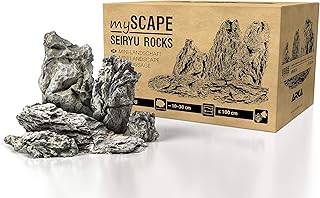 ARKA Seiryu Steine 10 kg Mix – 10–30 cm Natursteine für Aquascaping, Süßwasseraquarium & T…