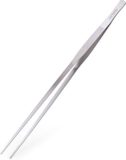 VORESTIC Gerade Aquarium Pinzette 60 cm, Pflanzen Aquarium Zange 60 cm, Sehr Lange Pinzette Terra…