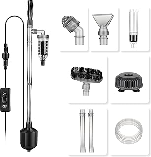 hygger 1350 LPH Mulmsauger Aquarium Elektrisch, 15W Längenverstellbar Aquarium Scheibenreiniger …
