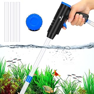 fishkeeper Mulmsauger Aquarium, 4 in 1 Starke Aquarium Sauger Einstellbarer Aquarium Reinigungsse…