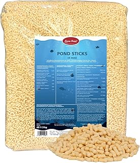 Lyra Pond® 40 L (3 kg) Pond Sticks Fischfutter Teichfutter | Schwimmendes Fischfutter | Leicht v…