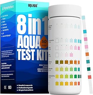 Aquarium Teststreifen – 8-in-1 Wassertestkoffer: Schnell & Präzise Wassertests für Süß- und S…