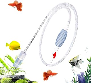 Aquarium-Wartungsset – Kieswascher mit langer Düse, zuverlässiges Aquarium-Siphonpumpen-Vakuu…