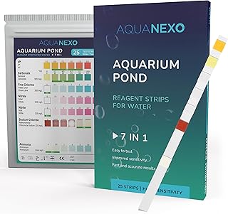 25x oder 100x Wassertest Aquarium 7in1, Aquarium Teststreifen, Aquarium Zubehör, Wasseranalyse b…