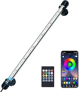 VARMHUS LED Aquarium Beleuchtung,Aquarium Licht mit APP Steuerung Fernbedienung,Aquarium LED Lamp…