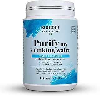 Biocool Wasserreinigungstabletten – Packung mit 250 Tabletten für bis zu 1.250 Liter Trinkwass…