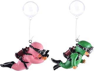 2 Stück Aquarium Deko, Schwimmende Fischspielgefährte für Aquarien, süßer Kleiner Taucher De…