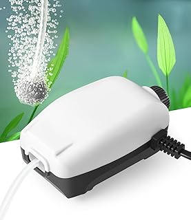 FEDOUR 2W 2,5W Nano Whisper Aquarium Luftpumpe, 1 Ausgänge-168LPH 2 Ausgänge-264LPH Leiser Eins…