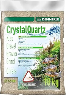 Dennerle Aquarienkies Naturweiß 10 kg – Bodengrund für Aquarien – Körnung 1-2 mm