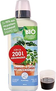 Plantura Bio-Zimmerpflanzendünger, hochwirksamer Flüssigdünger für Zimmerpflanzen, Grünpflan…