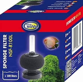 Biotope Aquatics Ltd Aqua Nova NSF-R100L Runder Aquarium-Schwammfilter für Aquarien, Frittier- u…