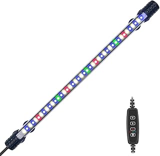 VARMHUS Tauchen Aquarium Licht,Aquarium LED Beleuchtung mit Timer Auto On/Off Dimm-Funktion,3 Lic…