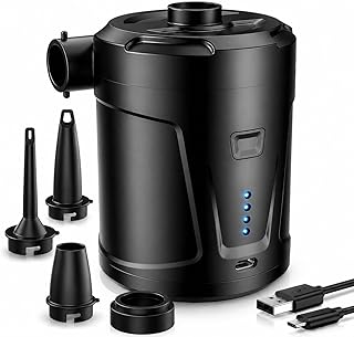 Elektrische Luftpumpe,5200mAh Wiederaufladbare Akku Luftpumpe Planschbecken Pool Kinder,Mini Luft…