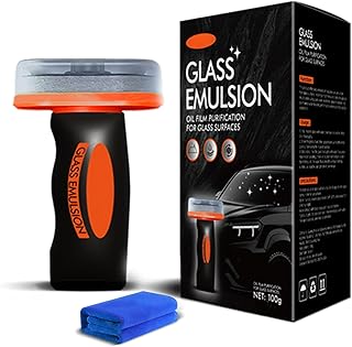 Hand-Held Glass Emulsion Cleaner, Oil Film Cleaning Brush, Ölabweisende Folie Für Autoscheiben,…
